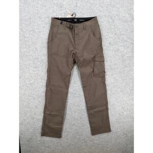 NWT Prana Men's Mud Brown Stretch Zion Straight Outdoor Hiking Pants Size 30/32